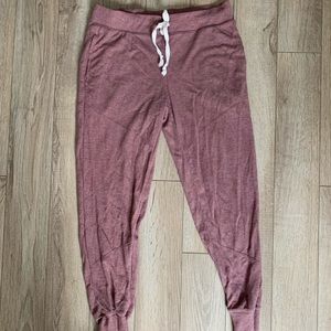 Xhilaration wine colored jogger pj pants